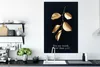 MuchoWow® Poster Zitate - Blätter - Gold 80x120 cm - Produktbild-Vorschau 3