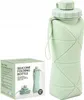 Faltbare Silikon-Wasserflasche 600 ml, grün, Produktbild-Vorschau 6