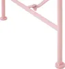 BELIANI 2-Sitzer Gartenbank mit Beistelltisch Rosa Eisen Produktbild-Vorschau 9