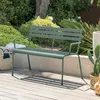 Gartenbank "greensboro" olivgrün aus epoxybehandeltem stahl Produktbild-Vorschau 2