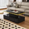 A modern living room scene with a couch and coffee table. Voir les images du produit