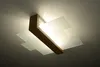 Lampa sufitowa FENIKS naturalne drewno-biała 2xE27x60W Podgląd zdjęcia produktu 3