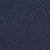 Tischsets 6 Stk. Uni Marineblau 38 cm Rund Baumwolle , Produktbild-Vorschau 3