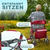 KESSER® Rollator Aluminium faltbar, höhenverstellbar & bis Produktbild-Vorschau 4