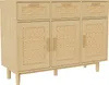 UnboxG Komoda z litego drewna dębowego 107,9 x 40 x 80 cm – Podgląd zdjęcia produktu 12