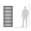 KOMTO Bücherregal 80 cm breit, Anthrazit, Bücherregal mit 6 Produktbild-Vorschau 8
