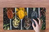 MuchoWow® Mauspad Mousepad Gewürze - Löffel - Schwarz - Produktbild-Vorschau 3
