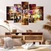 Bild auf Leinwand - Leinwandbild - Street Lichter Nacht Produktbild-Vorschau 7