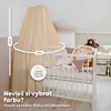Babybett Himmel Creme, mit Himmelstange - Betthimmel aus Produktbild-Vorschau 16