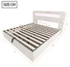 Flieks Hydraulisches Holzbett Jugendbett 180x200cm mit Produktbild-Vorschau 3