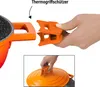 STONELINE® Cocotte Bräter Rund 28 cm Orange | mit Deckel Produktbild-Vorschau 4