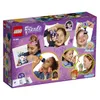 The back of a LEGO Friends Friendship Box 41346 packaging, showing various scenes of children playing with the set's components. Voir les images du produit