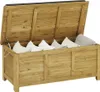 Coffre de jardin "Gana" en bois - 125 x 60 x 55 cm - Marron Voir les images du produit 6