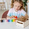 Montessori-Holzspielzeug "Peg Dolls with Hats small" Produktbild-Vorschau 2