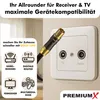 PremiumX 10m Gold-Line TV Antennenkabel Schwarz Produktbild-Vorschau 3