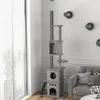 PawHut Kratzbaum Deckenhoch Katzenbaum mit Spielbaum Produktbild-Vorschau 9