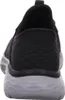 The back view of a black and gray Skechers sneaker. Anteprima dell’immagine prodotto