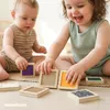Mamabrum - Jeu sensoriel Montessori en bois : 4 cubes et 12 Voir les images du produit 11