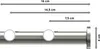 Interdeco Gardinenstange / Vorhangstange Schwarz / Produktbild-Vorschau 2