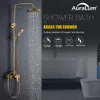Auralum Retro Verstellbare Duschsäule Wandmontiertes Produktbild-Vorschau 5