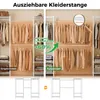 Mondeer Kleiderständer mit Teleskopstangen , 6 Ablagen, 4 Produktbild-Vorschau 5