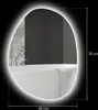 HOMCOM asymmetrische badspiegel met LED-verlichting, 70 x Productafbeelding-voorbeeld 10