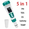 E46C 5in1 Wassertester pH TDS EC Salz Temperatur Messgerät Produktbild-Vorschau 2