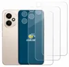 A smartphone with a camera module and several screen protectors are displayed against a white background. Produktbild-Vorschau
