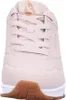 A close-up front view of a beige Skechers sneaker. Anteprima dell’immagine prodotto