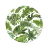 MuchoWow® Mauspad Mousepad Blätter - Weiß - Muster - Produktbild-Vorschau 1