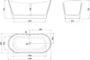 Mexen Montana freistehende Badewanne 170 x 80 cm, Produktbild-Vorschau 6