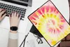 MuchoWow® Laptop Hülle 13 Zoll Krawattenfärbung - Lila - Produktbild-Vorschau 2