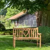 Teakholz Gartenbank Herz 120 cm Produktbild-Vorschau 19