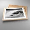 Gerahmtes Poster - Rahmen in heller Eiche - Welle Zeichnung Produktbild-Vorschau 3
