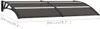 vidaXL Tettoia nera 200x100 cm PC Anteprima dell’immagine prodotto 19