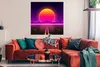 MuchoWow® Poster Sonne - Straße - Vintage - Retro 100x100 Produktbild-Vorschau 2