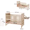 Merax Gitterbett 60 x 120 cm, 3-in-1 Babybett mit Produktbild-Vorschau 7