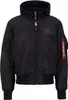 ALPHA INDUSTRIES MA-1 D-TEC Schwarz Produktbild-Vorschau 2