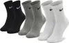 A set of six Nike crew socks in black, gray, and white. Náhled obrázku produktu