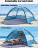 Vevor Beach Shelter Parasol Przeciwsłoneczny Dla 3 Osób Upf Podgląd zdjęcia produktu 3