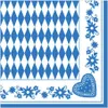Papstar Serviette Bayrisch Blau 40 x 40cm 50 Stück Náhled obrázku produktu 2