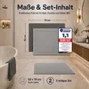Komfortec Badvorleger Set 2 Teilig, Waschbar Duschmatte & Produktbild-Vorschau 3