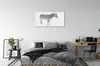 Glasbilder 100x50 Wandkunst painted Zebra Produktbild-Vorschau 3