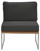home24 Loungesofa - 3-teilig - Webstoff / Teak Massiv Produktbild-Vorschau 6