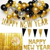 Silvesterparty Deko Partyset gold schwarz Partydekoration Produktbild-Vorschau 1
