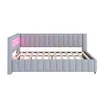 Flieks Polsterbett 140x200cm mit USB & LED, Schlafsofa Produktbild-Vorschau 8