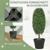 HOMCOM Künstliche Buchsbaum 2er-Set 60 cm Kunstpflanze im Produktbild-Vorschau 7