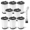 A set of vacuum cleaner filters and a cleaning brush. Produktbild-Vorschau