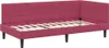 vidaXL Eckbettgestell mit Kopfteil Weinrot 90 cm x 190 cm Produktbild-Vorschau 4