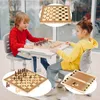 3-in-1 Holz Brettspiel Set – Schach, Dame und Backgammon – Produktbild-Vorschau 3